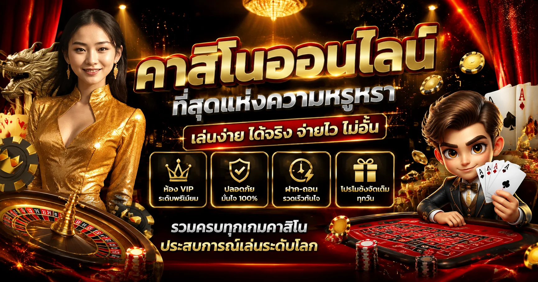 คาสิโนออนไลน์เว็บตรง TIGER126 บาคาร่าสด ดีลเลอร์จริง 24 ชั่วโมง
